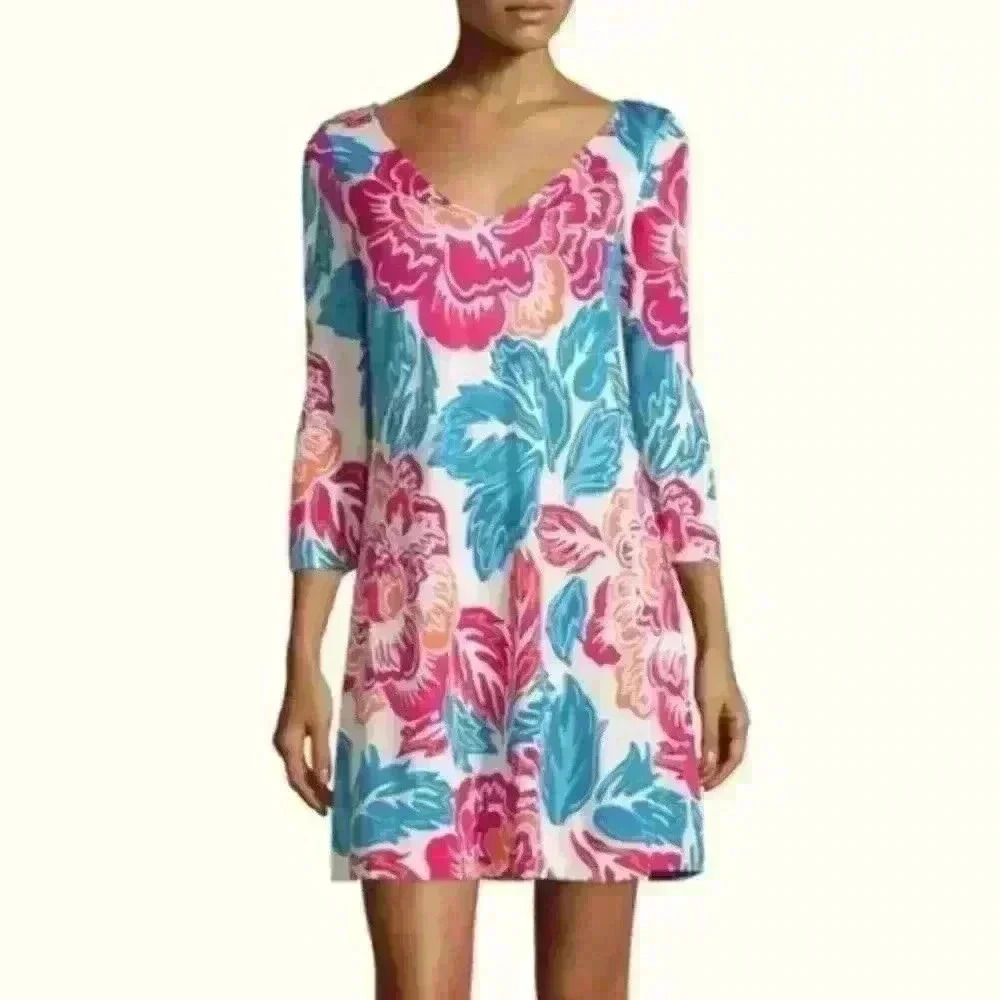 DVF Kaden Floral Silk Dress by Diane von Furstenberg, Womens Size 2